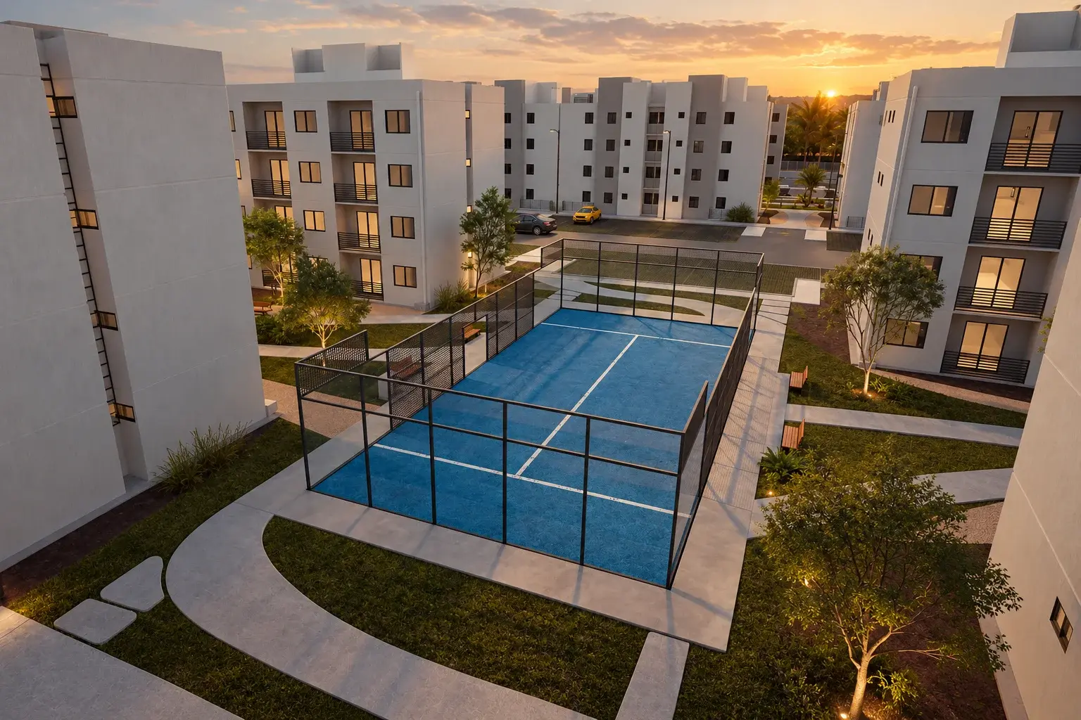 Cancha de pádel en Lirios 2 Residencial
