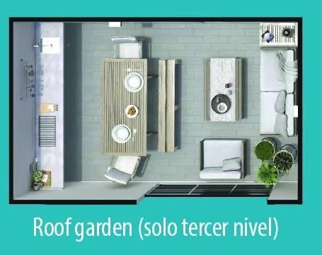 Roof garden del departamento Cedro plus
